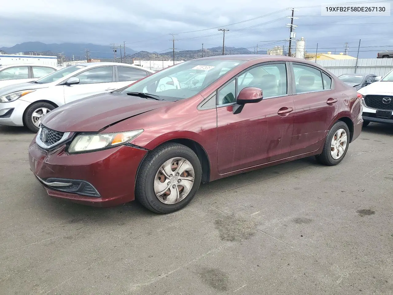 HONDA CIVIC 2013, VIN 19XFB2F58DE267130