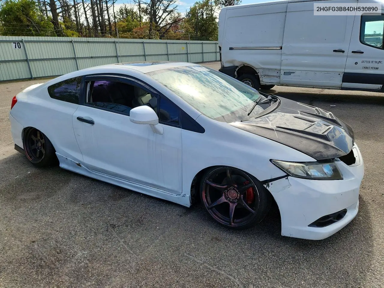 2013 HONDA CIVIC VIN 2HGFG3B84DH530890 — фото 4