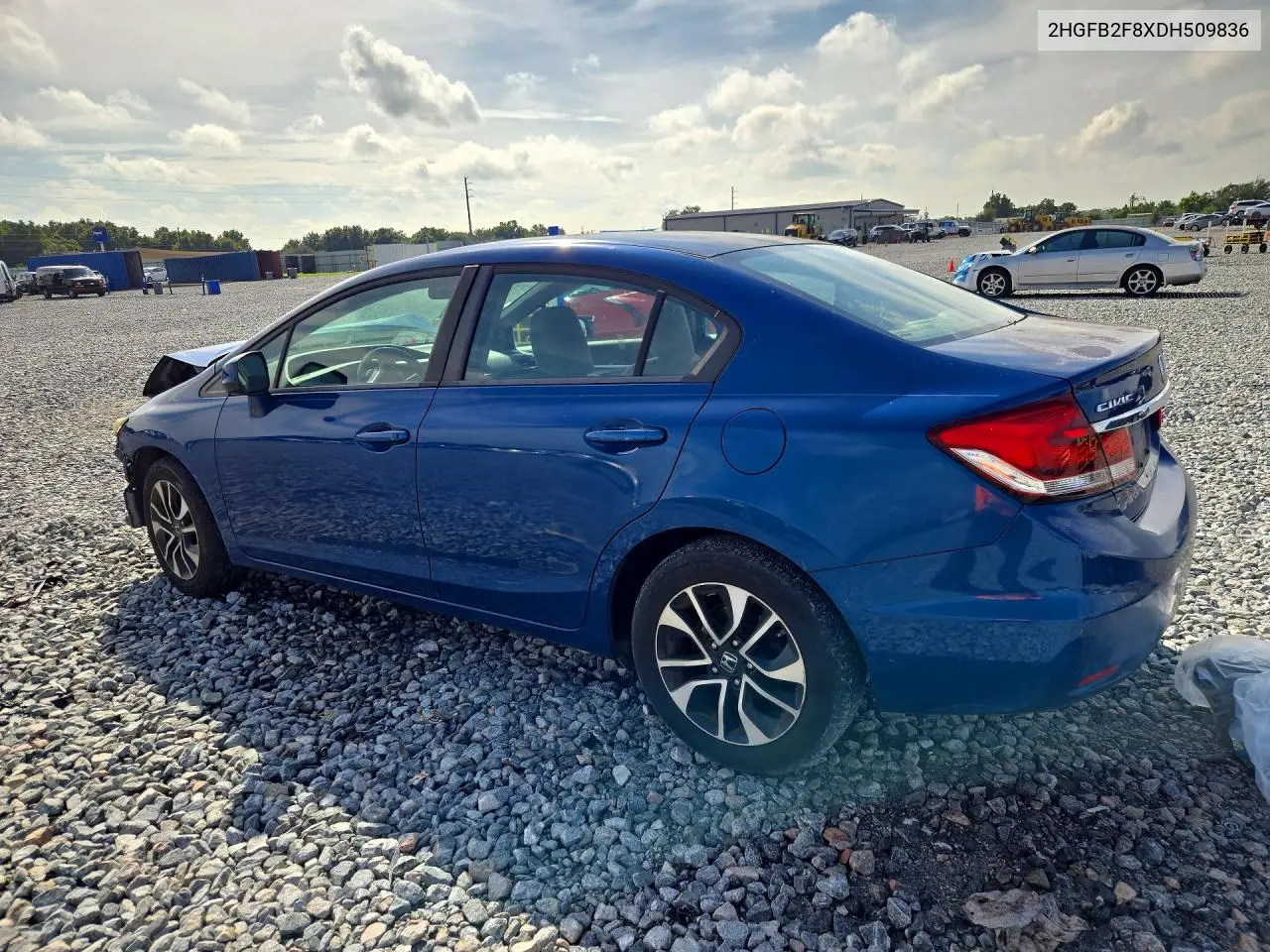 2013 HONDA CIVIC VIN 2HGFB2F8XDH509836 — фото 2