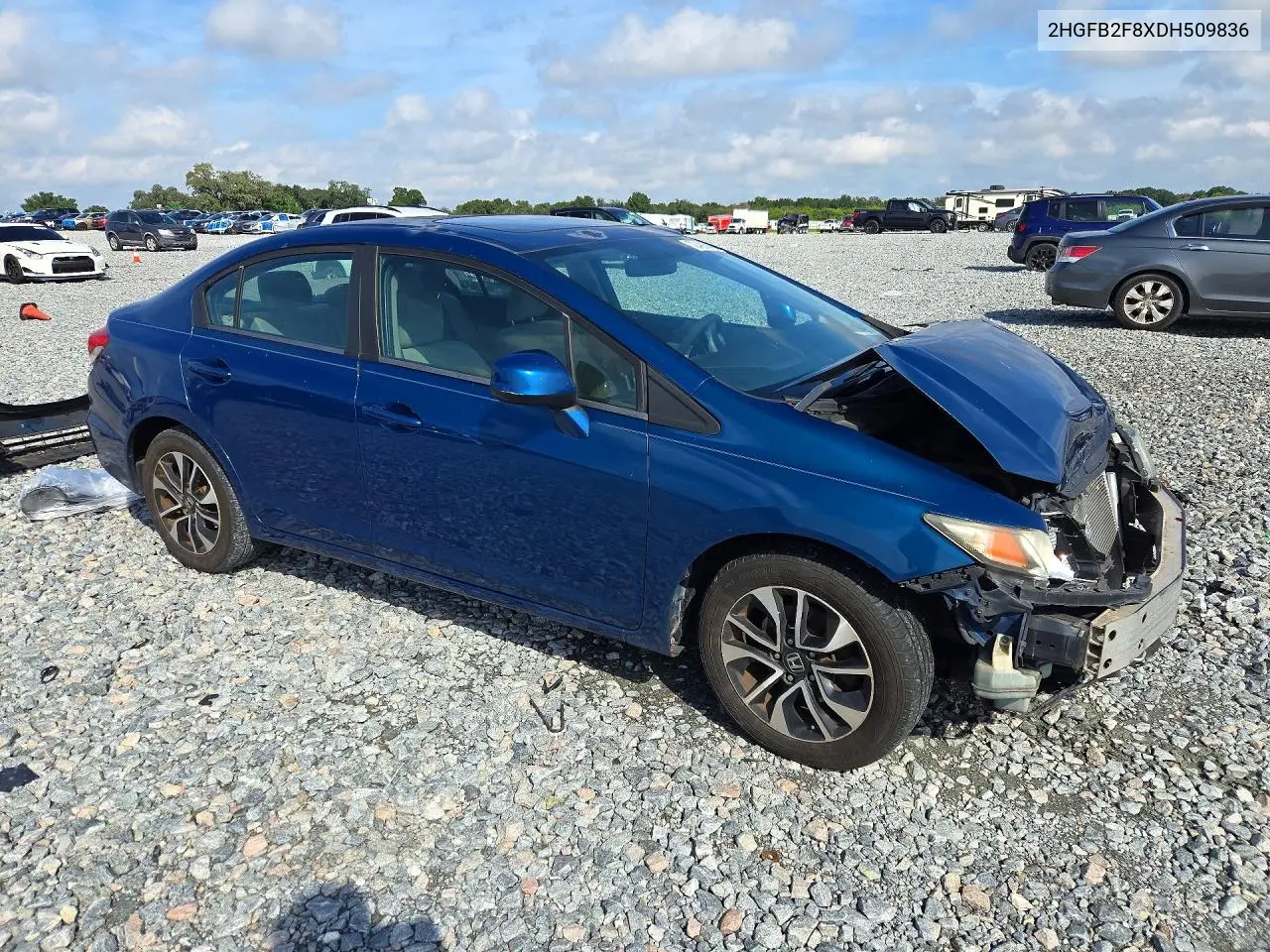 2013 HONDA CIVIC VIN 2HGFB2F8XDH509836 — фото 4