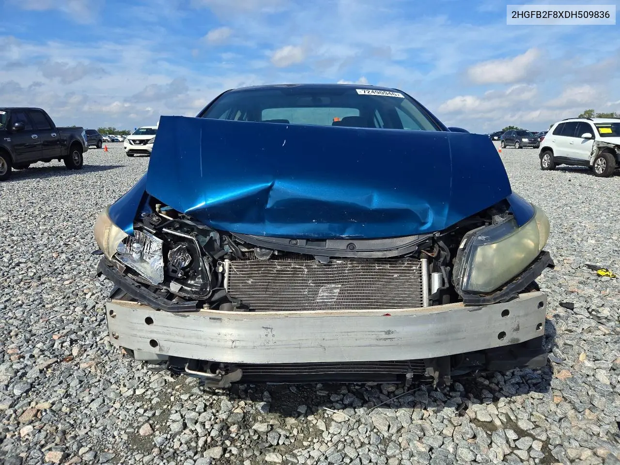 2013 HONDA CIVIC VIN 2HGFB2F8XDH509836 — фото 5