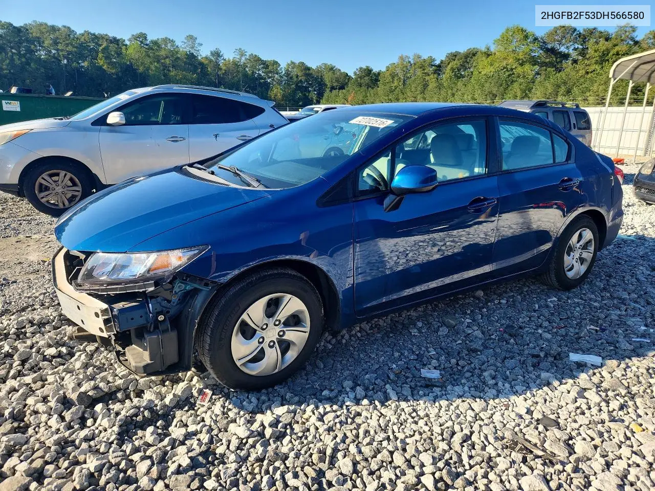 HONDA CIVIC 2013, VIN 2HGFB2F53DH566580