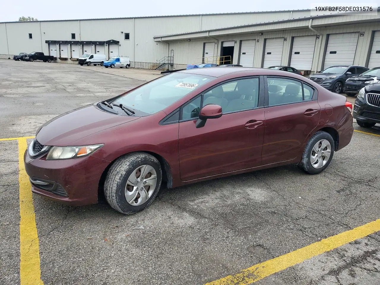 HONDA CIVIC 2013, VIN 19XFB2F58DE031576