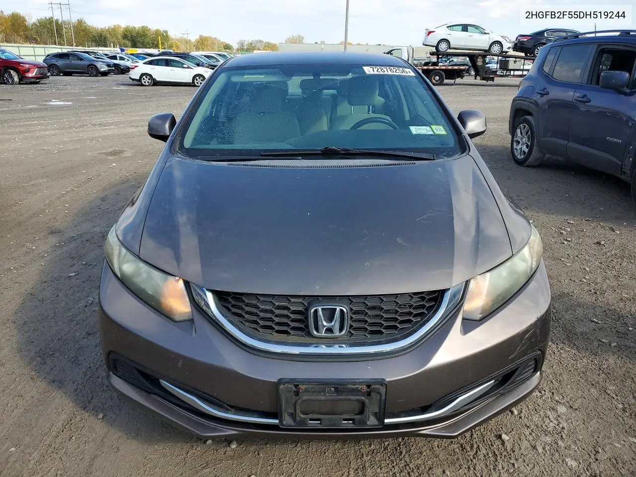 2013 HONDA CIVIC VIN 2HGFB2F55DH519244 — фото 5