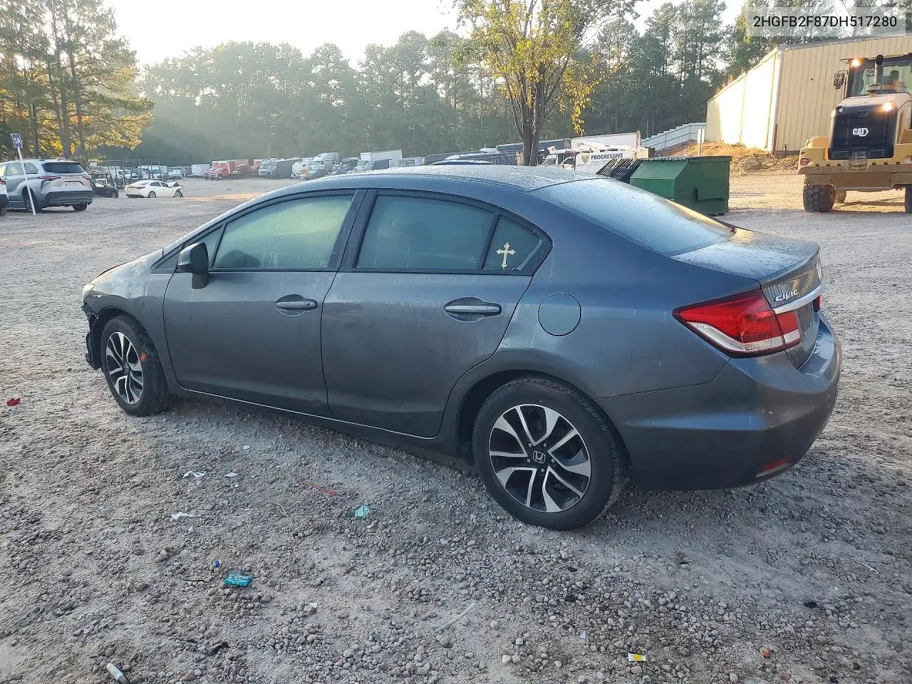 2013 HONDA CIVIC VIN 2HGFB2F87DH517280 — фото 2