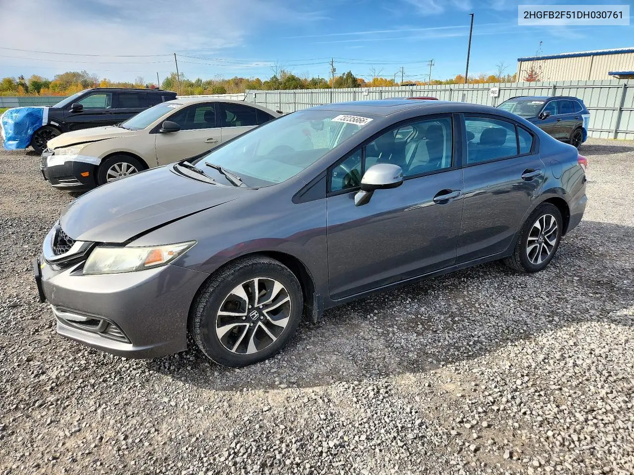 HONDA CIVIC 2013, VIN 2HGFB2F51DH030761