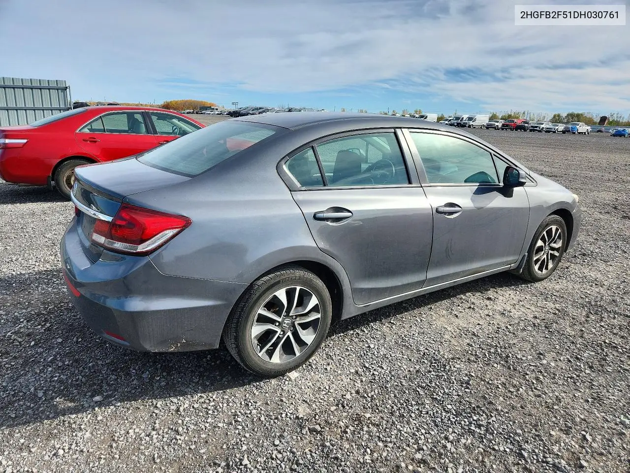2013 HONDA CIVIC VIN 2HGFB2F51DH030761 — фото 3