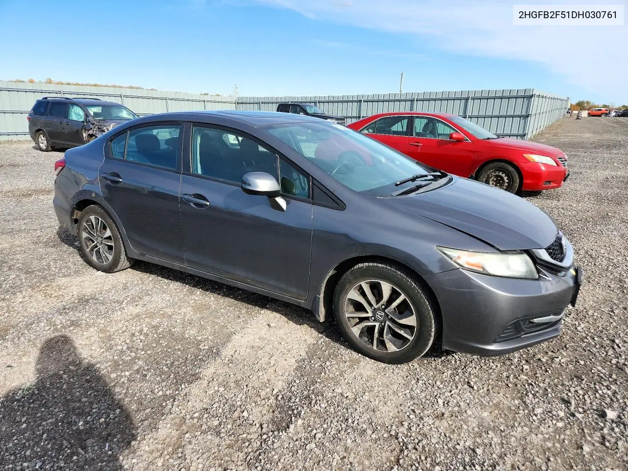 2013 HONDA CIVIC VIN 2HGFB2F51DH030761 — фото 4