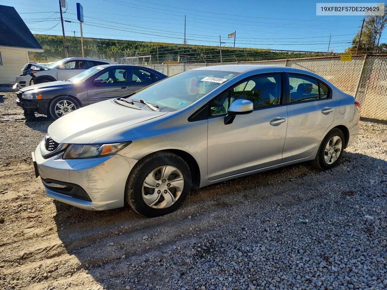 HONDA CIVIC 2013, VIN 19XFB2F57DE229629