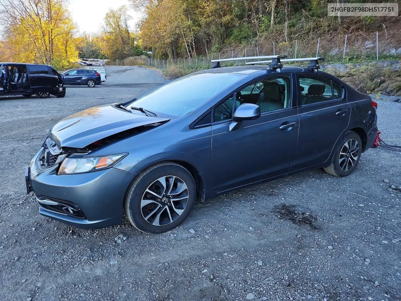 HONDA CIVIC 2013, VIN 2HGFB2F98DH517751