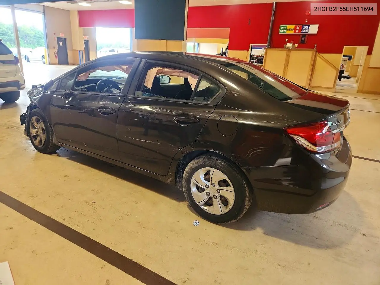 2014 HONDA CIVIC VIN 2HGFB2F55EH511694 — фото 2