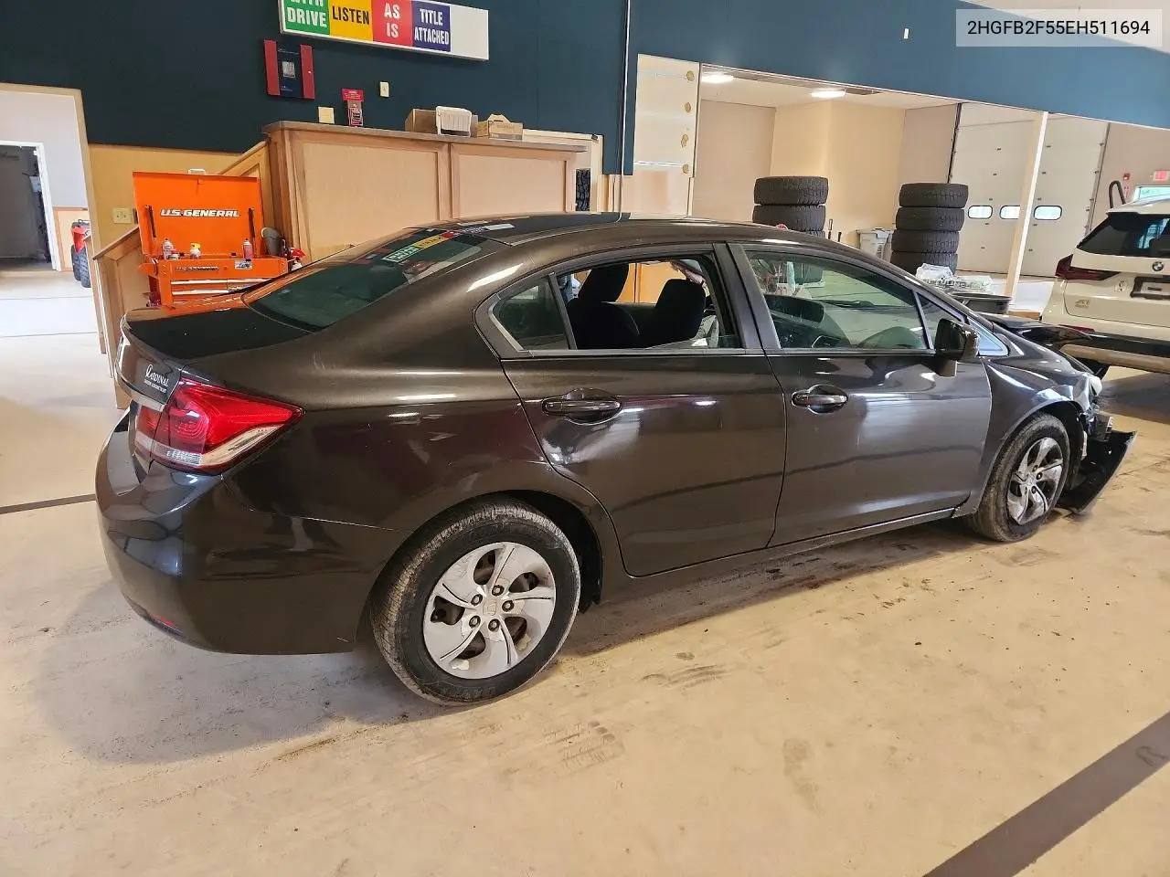 2014 HONDA CIVIC VIN 2HGFB2F55EH511694 — фото 3