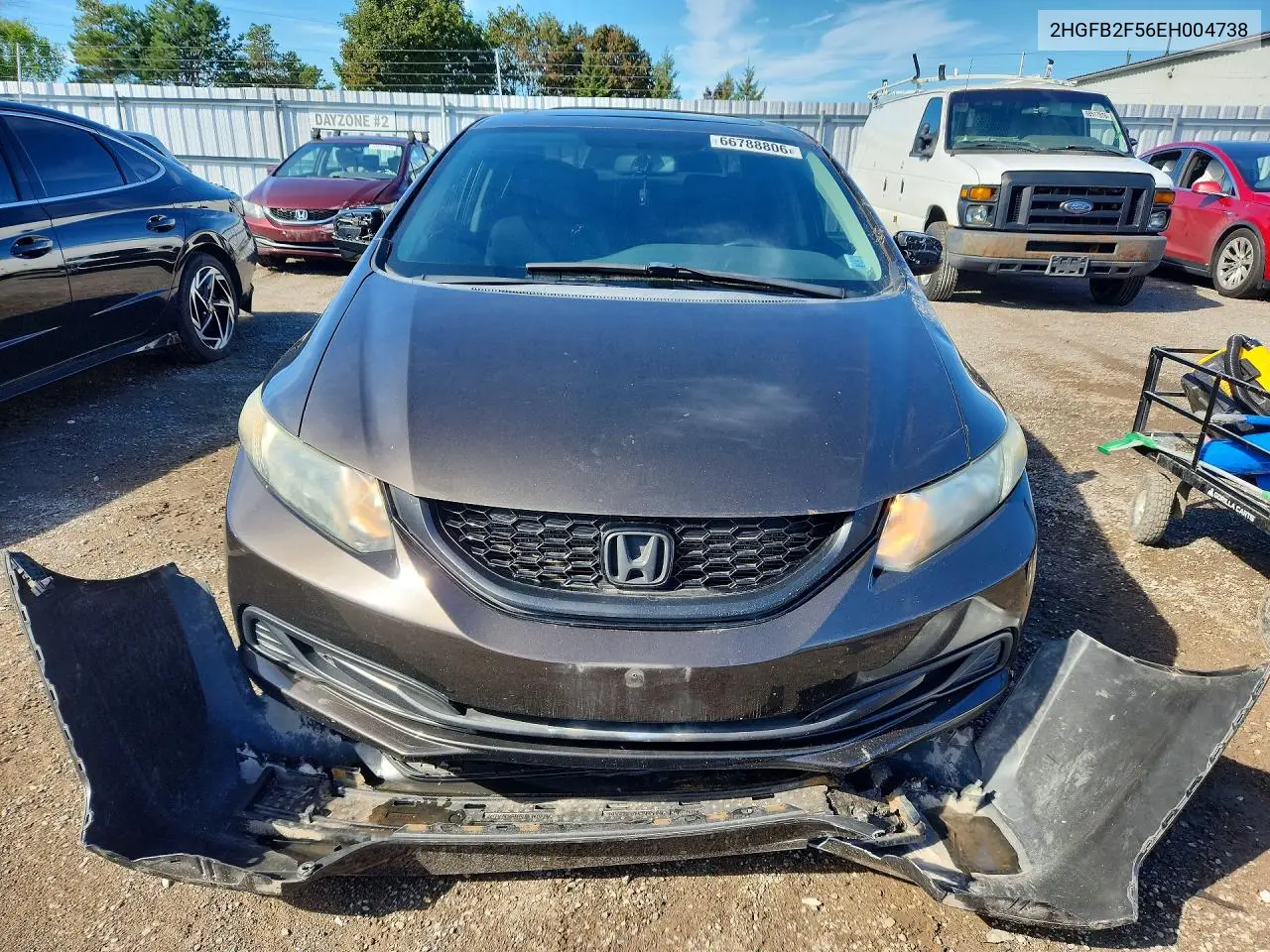 2014 HONDA CIVIC VIN 2HGFB2F56EH004738 — фото 5