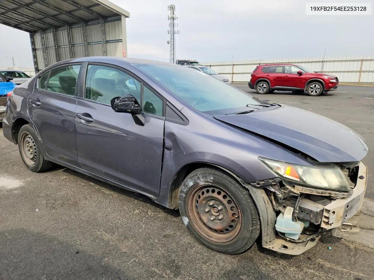 2014 HONDA CIVIC VIN 19XFB2F54EE253128 — фото 4
