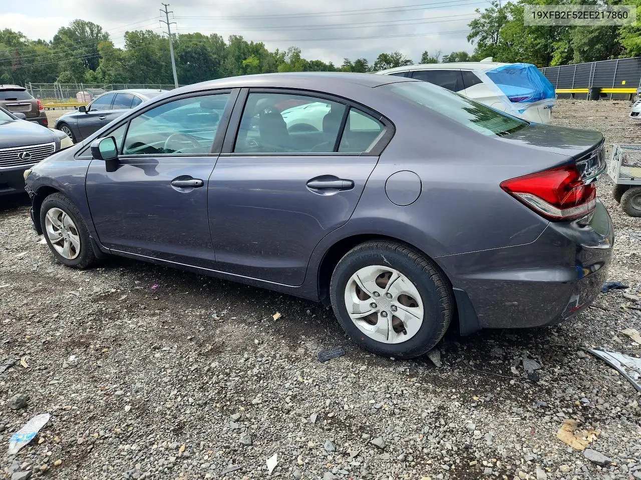 2014 HONDA CIVIC VIN 19XFB2F52EE217860 — фото 2