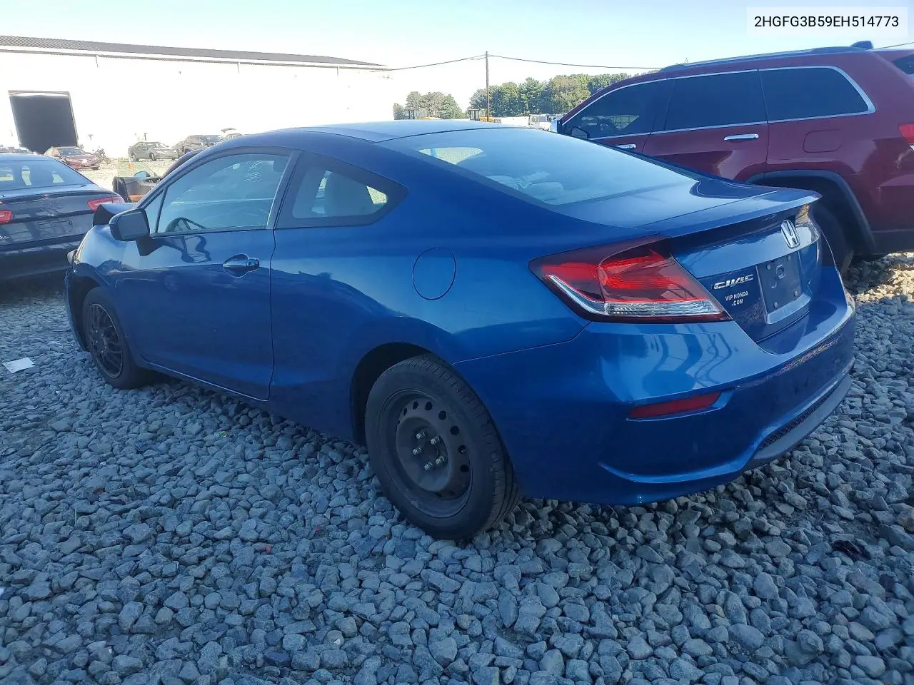 2014 HONDA CIVIC VIN 2HGFG3B59EH514773 — фото 2