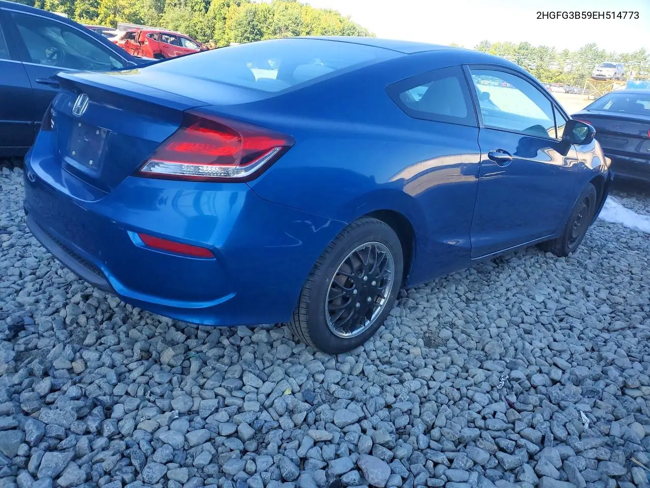 2014 HONDA CIVIC VIN 2HGFG3B59EH514773 — фото 3