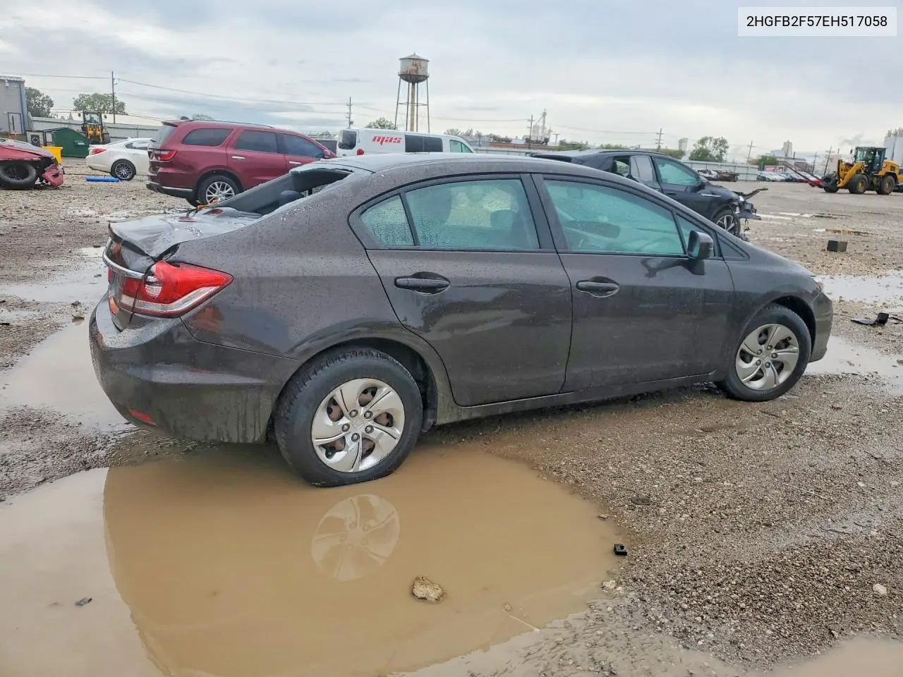 2014 HONDA CIVIC VIN 2HGFB2F57EH517058 — фото 3