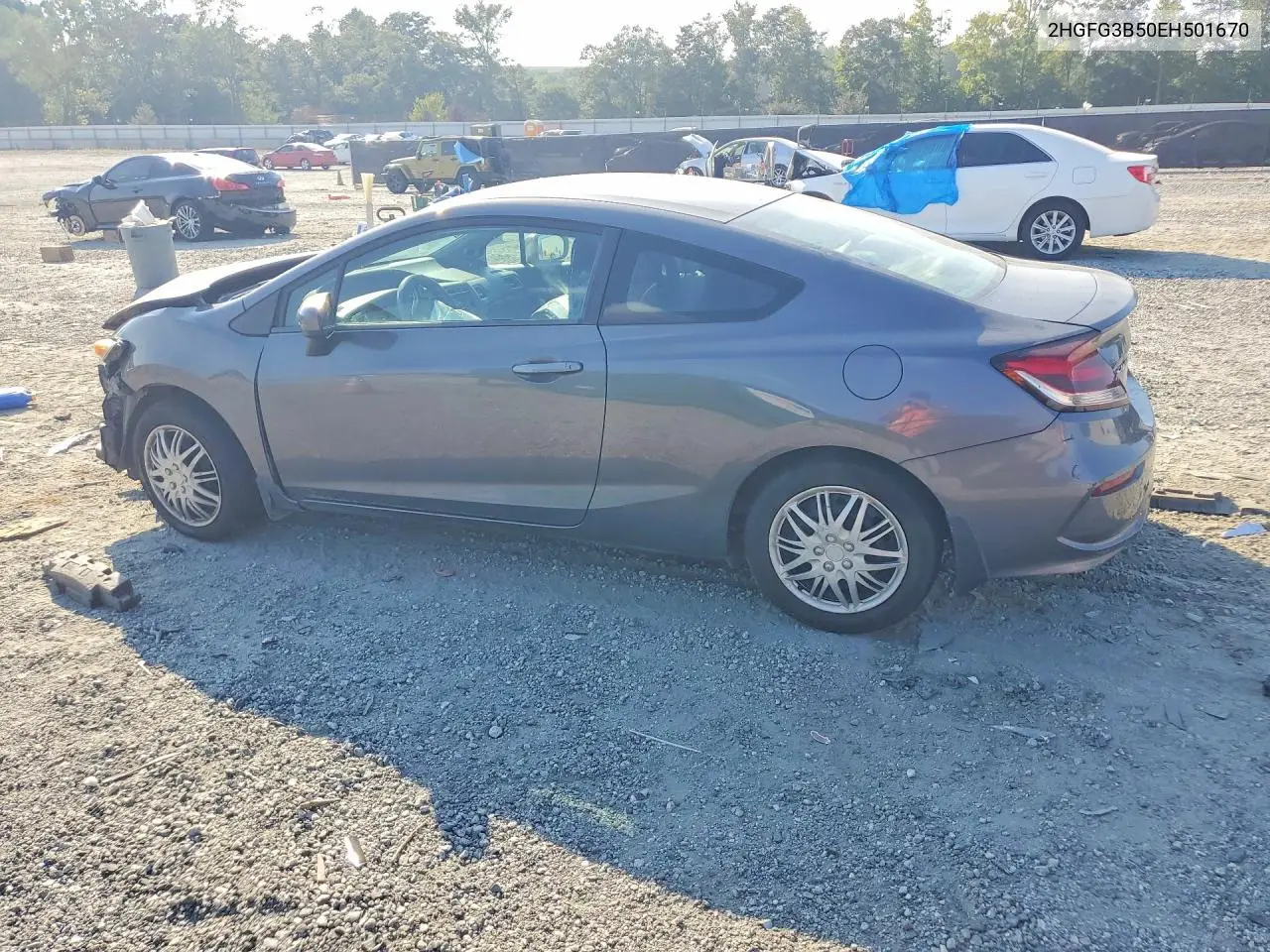2014 HONDA CIVIC VIN 2HGFG3B50EH501670 — фото 2