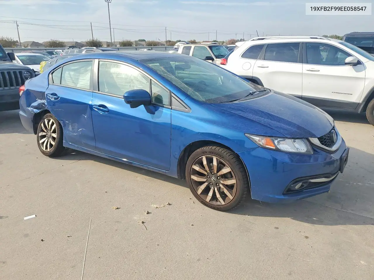 2014 HONDA CIVIC VIN 19XFB2F99EE058547 — фото 4