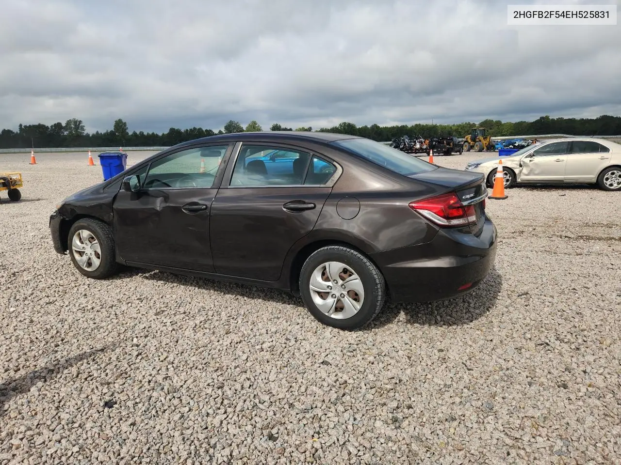 2014 HONDA CIVIC VIN 2HGFB2F54EH525831 — фото 4