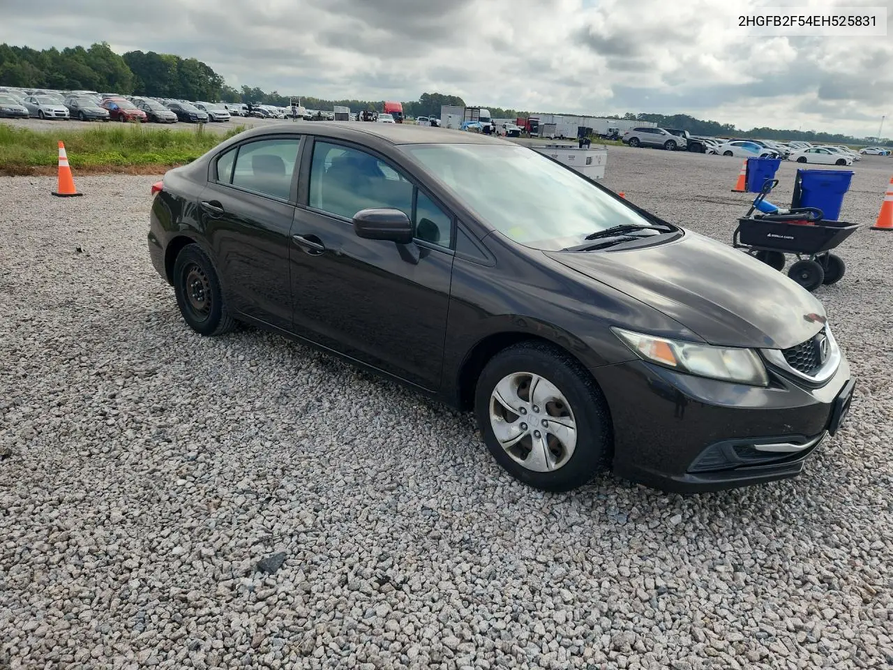 HONDA CIVIC 2014, VIN 2HGFB2F54EH525831