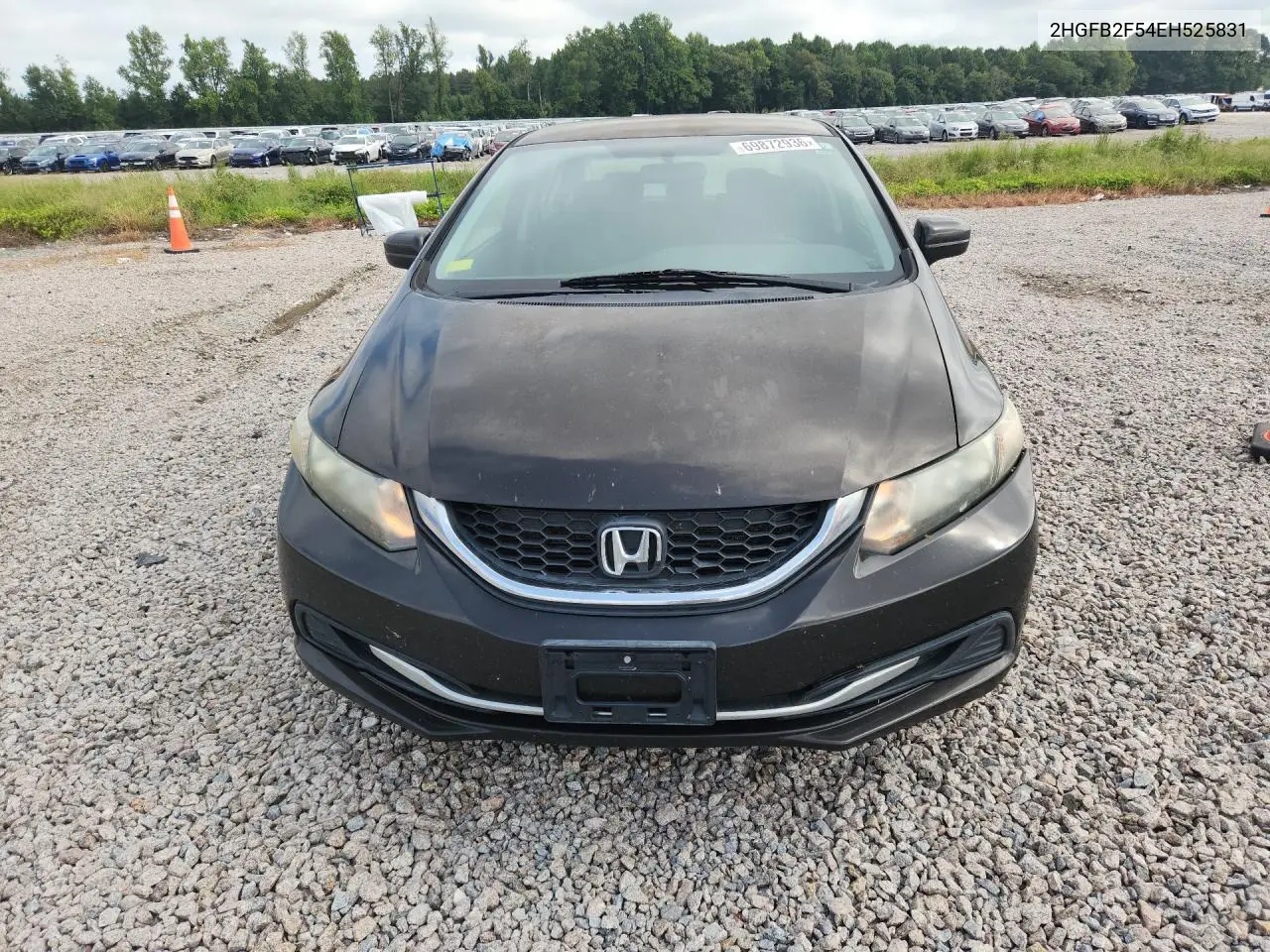 2014 HONDA CIVIC VIN 2HGFB2F54EH525831 — фото 2
