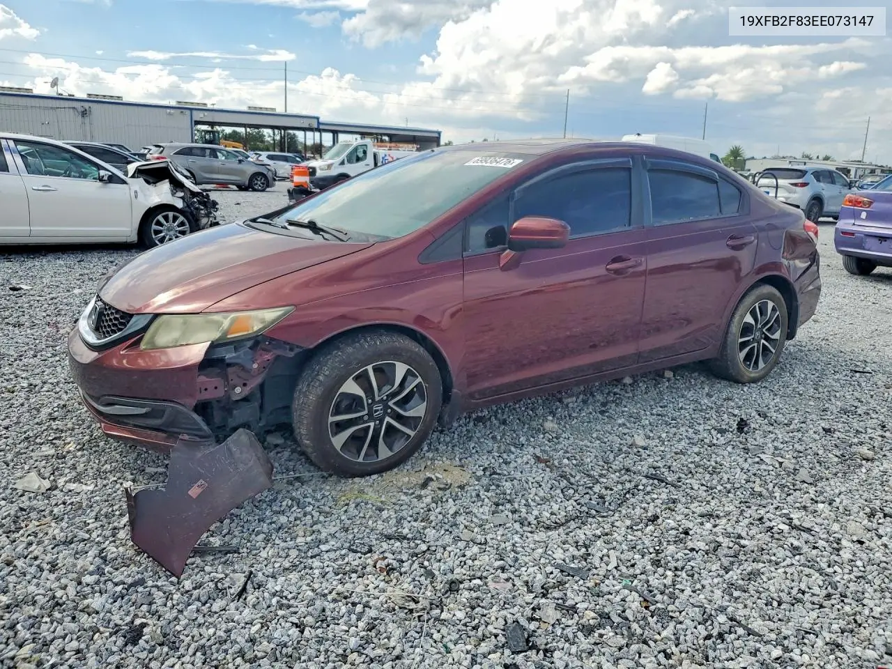 HONDA CIVIC 2014, VIN 19XFB2F83EE073147
