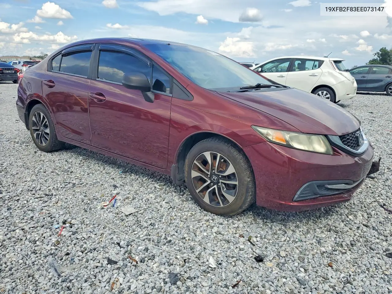 2014 HONDA CIVIC VIN 19XFB2F83EE073147 — фото 4