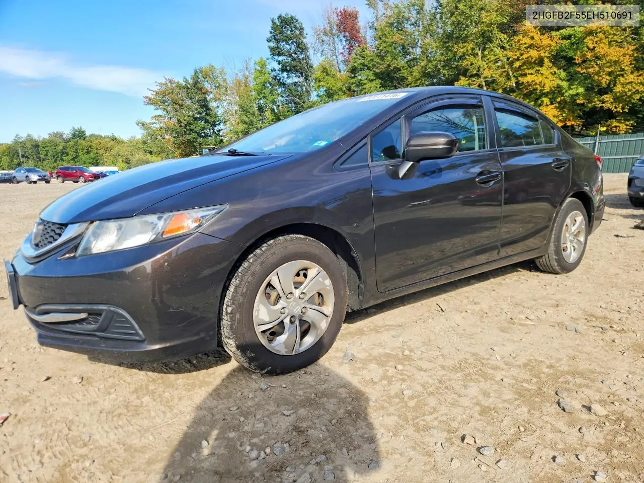 HONDA CIVIC 2014, VIN 2HGFB2F55EH510691