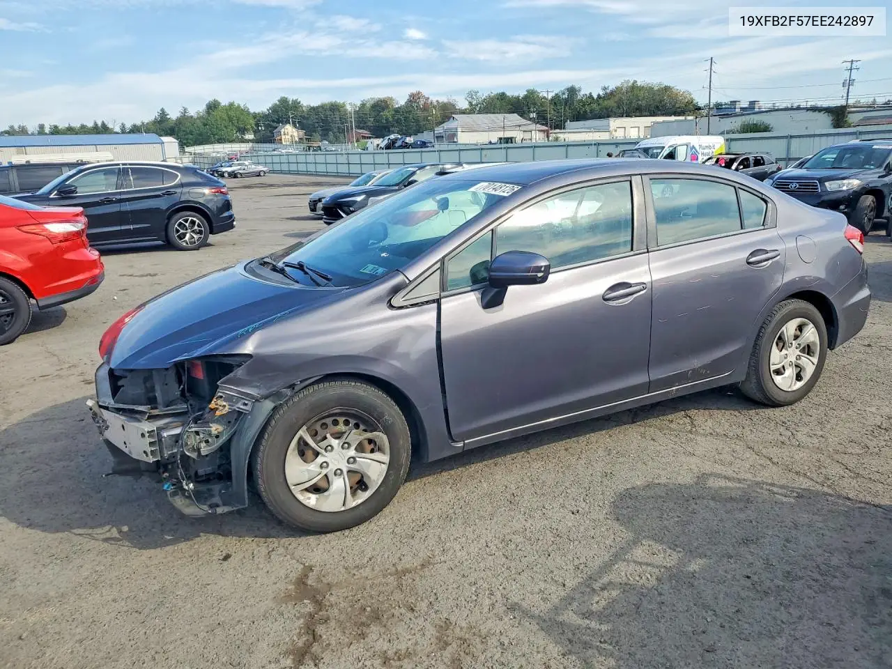 HONDA CIVIC 2014, VIN 19XFB2F57EE242897