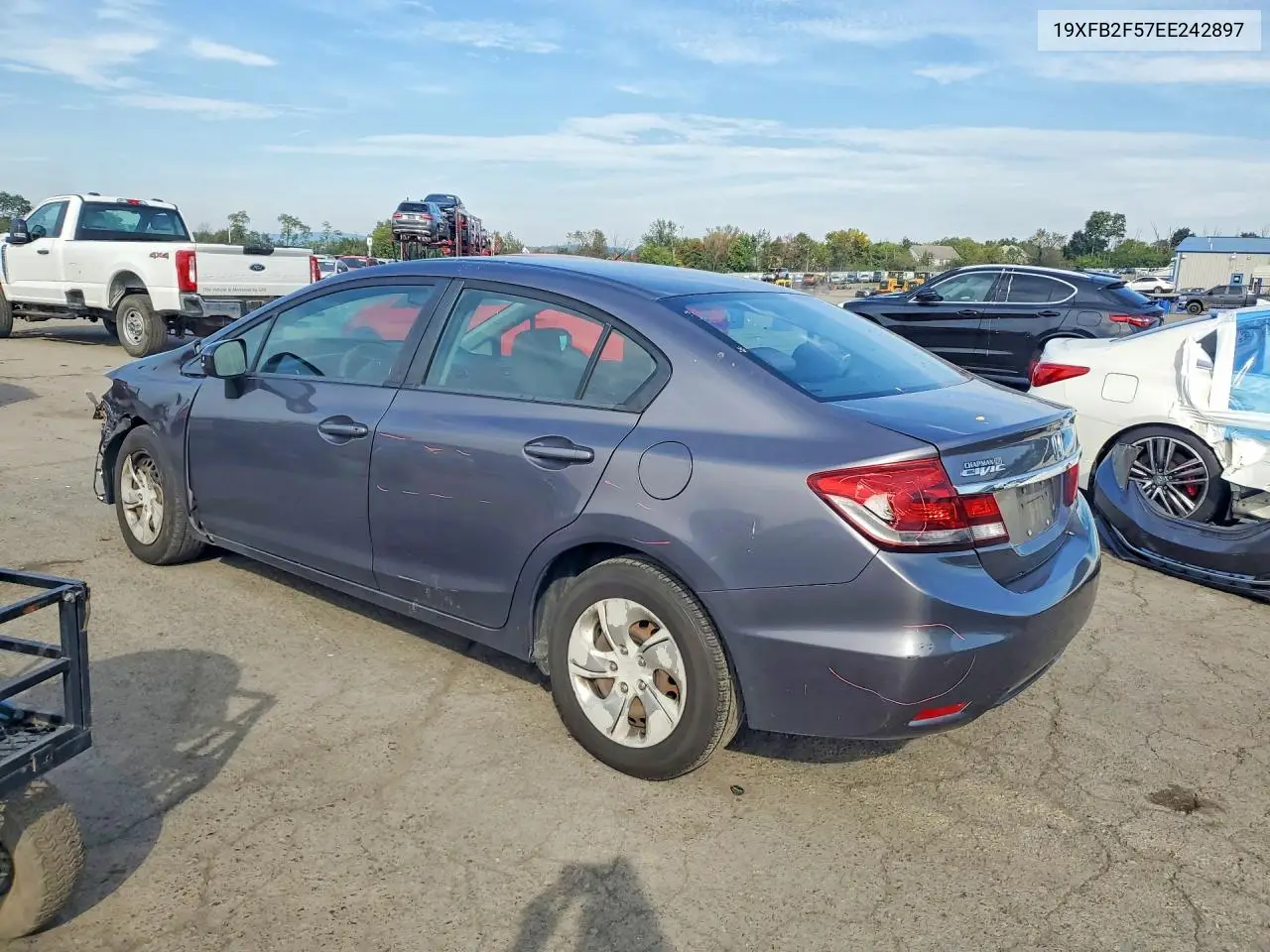 2014 HONDA CIVIC VIN 19XFB2F57EE242897 — фото 2