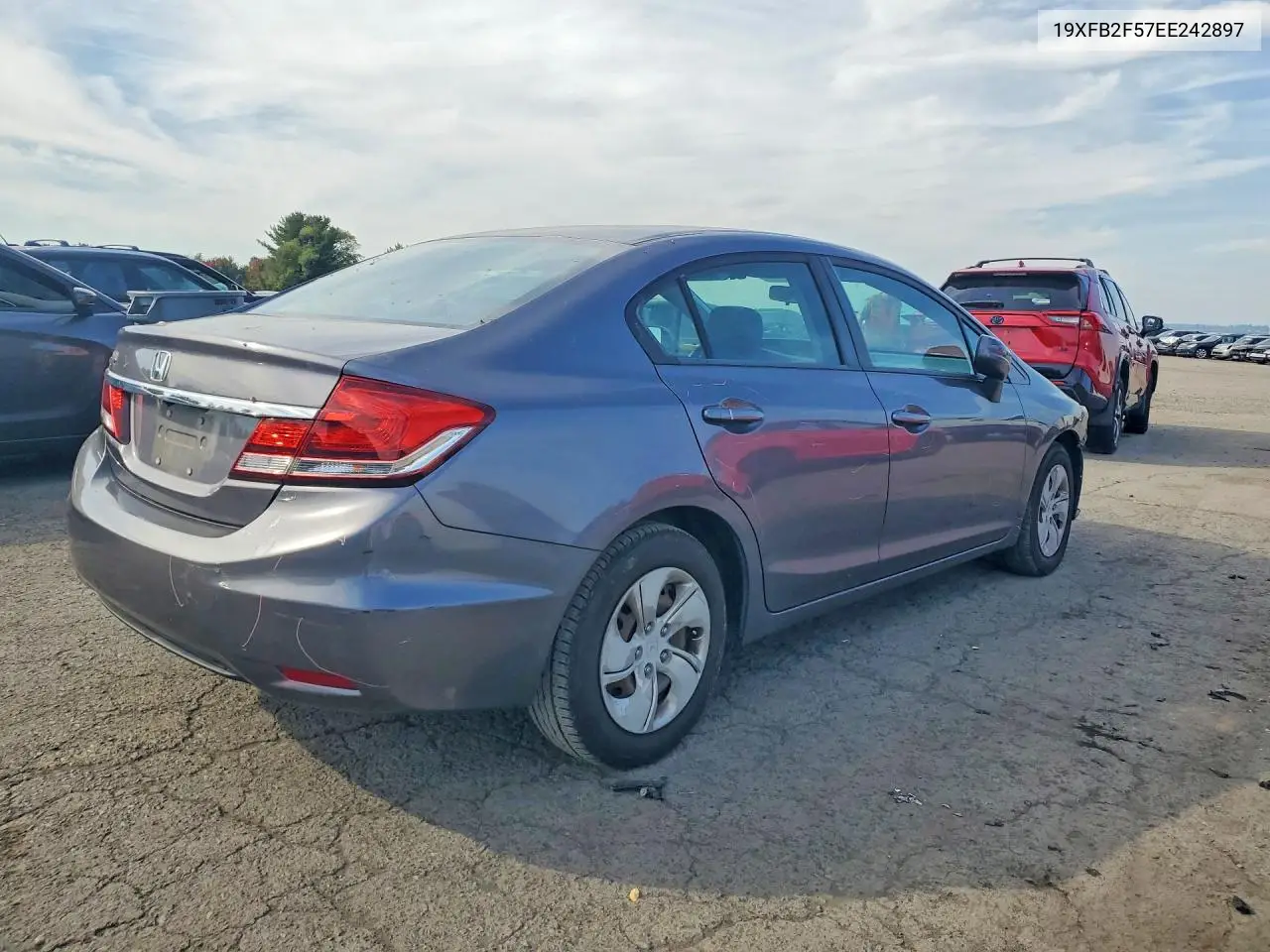 2014 HONDA CIVIC VIN 19XFB2F57EE242897 — фото 3