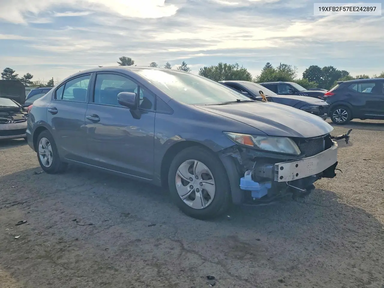 2014 HONDA CIVIC VIN 19XFB2F57EE242897 — фото 4