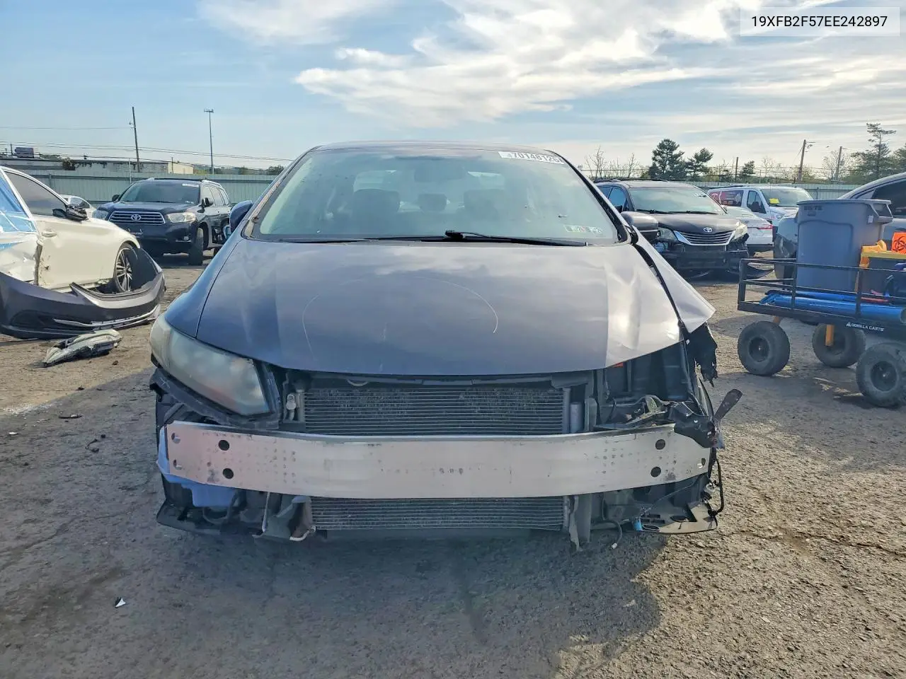 2014 HONDA CIVIC VIN 19XFB2F57EE242897 — фото 5