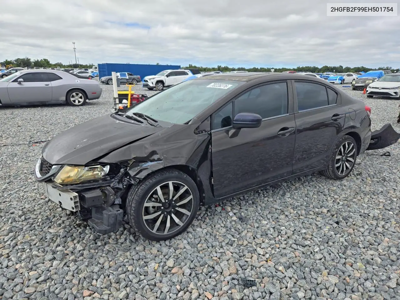 HONDA CIVIC 2014, VIN 2HGFB2F99EH501754