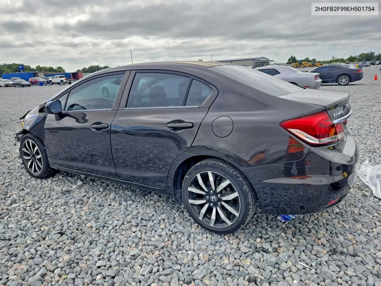 2014 HONDA CIVIC VIN 2HGFB2F99EH501754 — фото 2