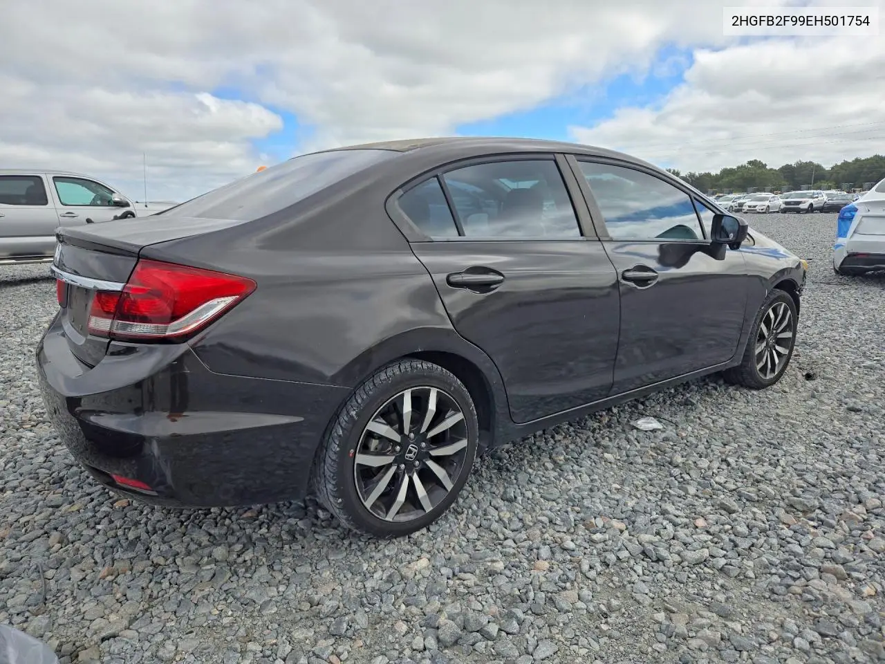 2014 HONDA CIVIC VIN 2HGFB2F99EH501754 — фото 3