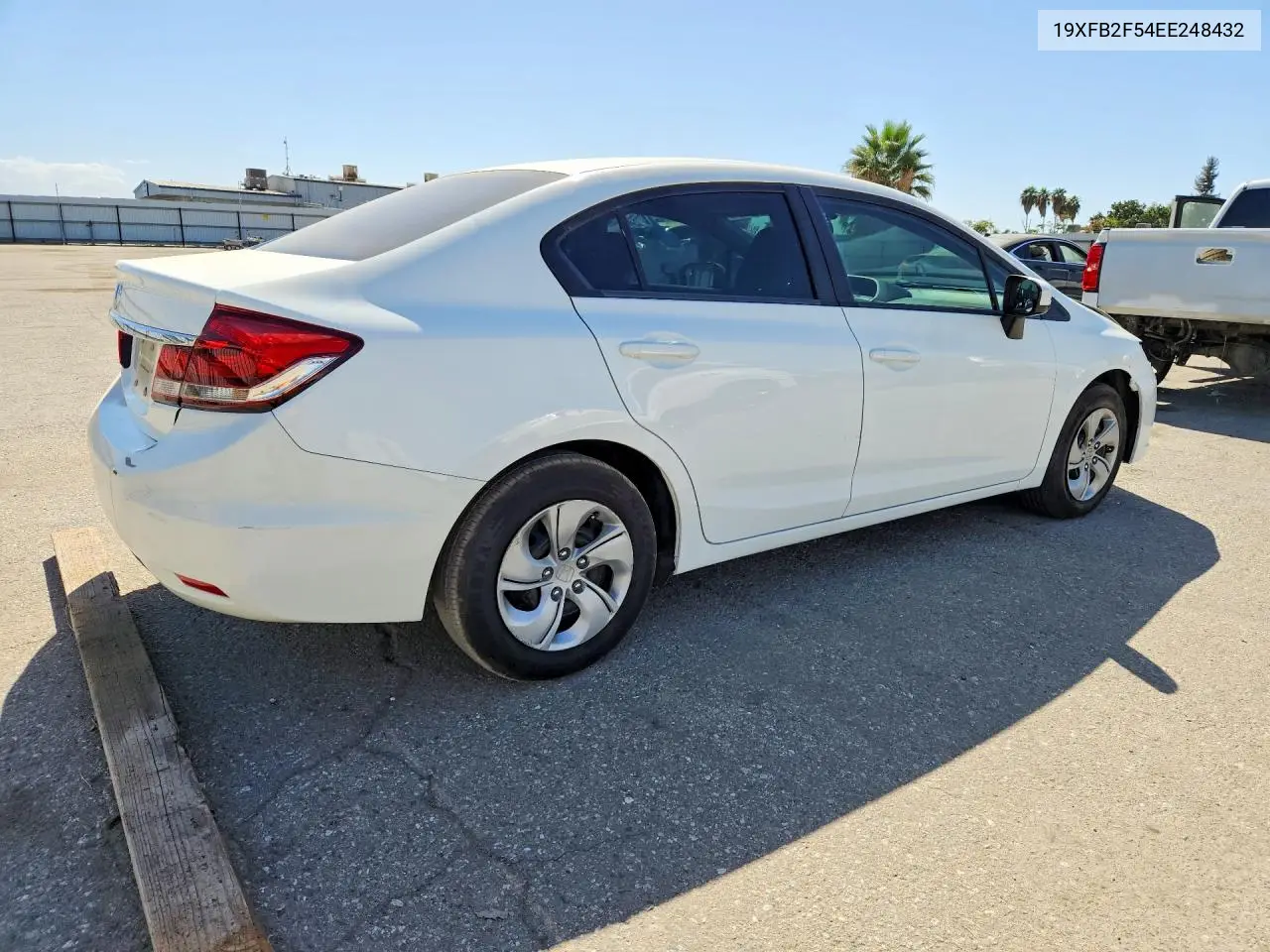 2014 HONDA CIVIC VIN 19XFB2F54EE248432 — фото 3