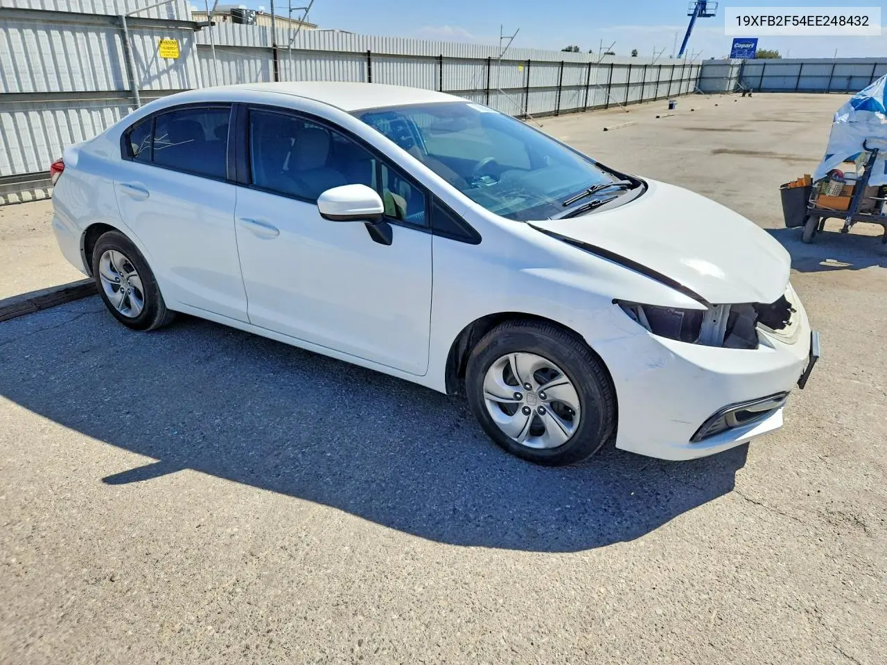 2014 HONDA CIVIC VIN 19XFB2F54EE248432 — фото 4