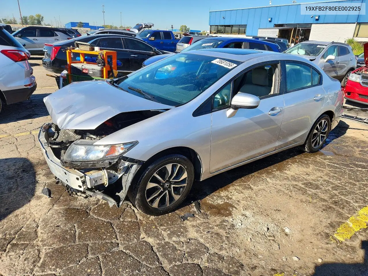 HONDA CIVIC 2014, VIN 19XFB2F80EE002925