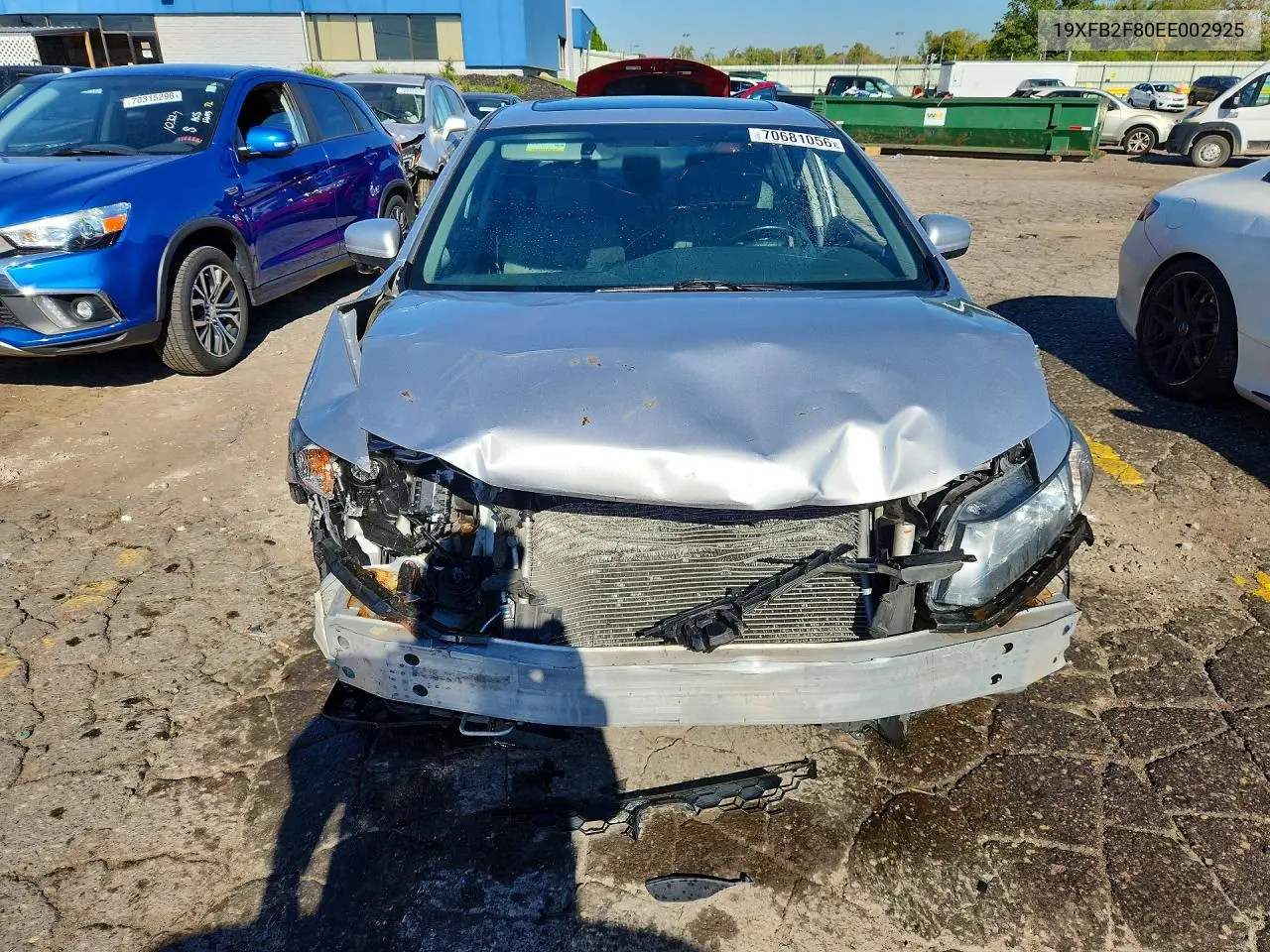 2014 HONDA CIVIC VIN 19XFB2F80EE002925 — фото 5