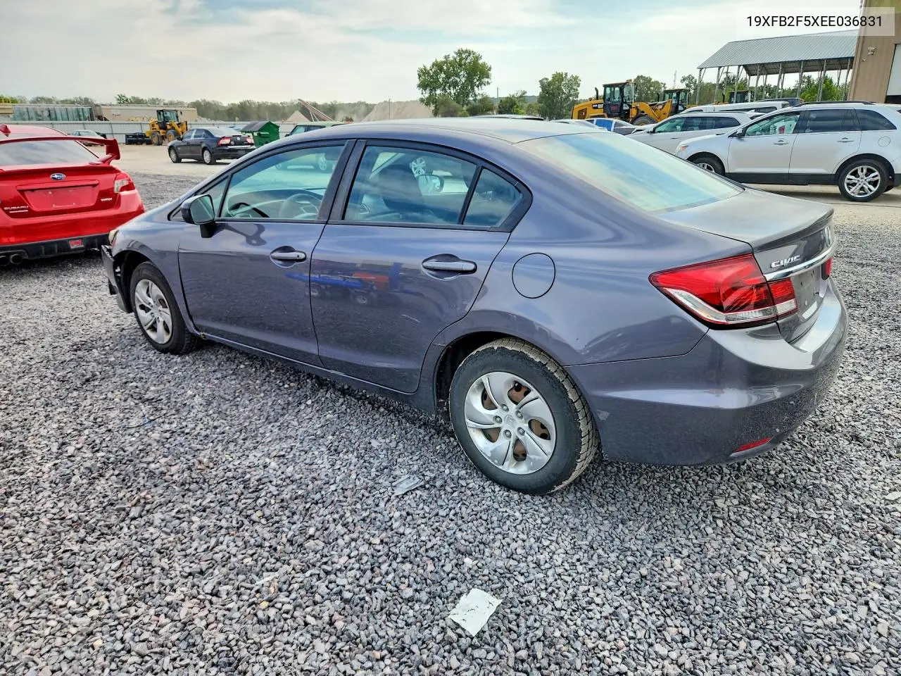 2014 HONDA CIVIC VIN 19XFB2F5XEE036831 — фото 2