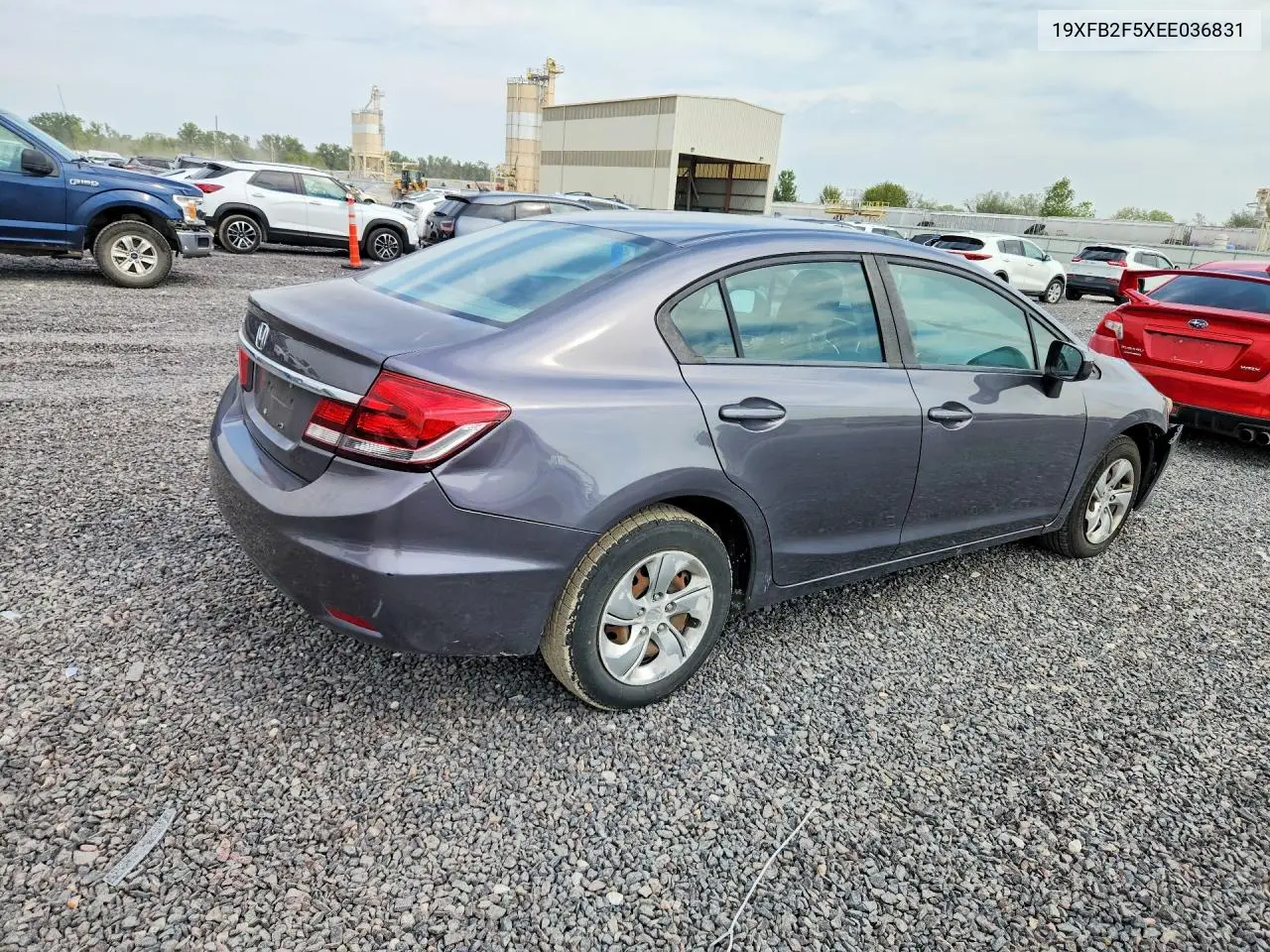 2014 HONDA CIVIC VIN 19XFB2F5XEE036831 — фото 3