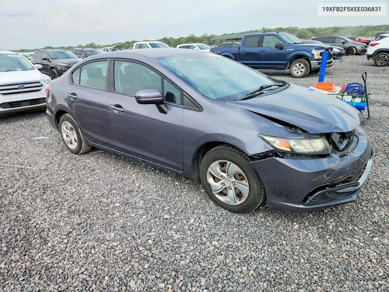 2014 HONDA CIVIC VIN 19XFB2F5XEE036831 — фото 4