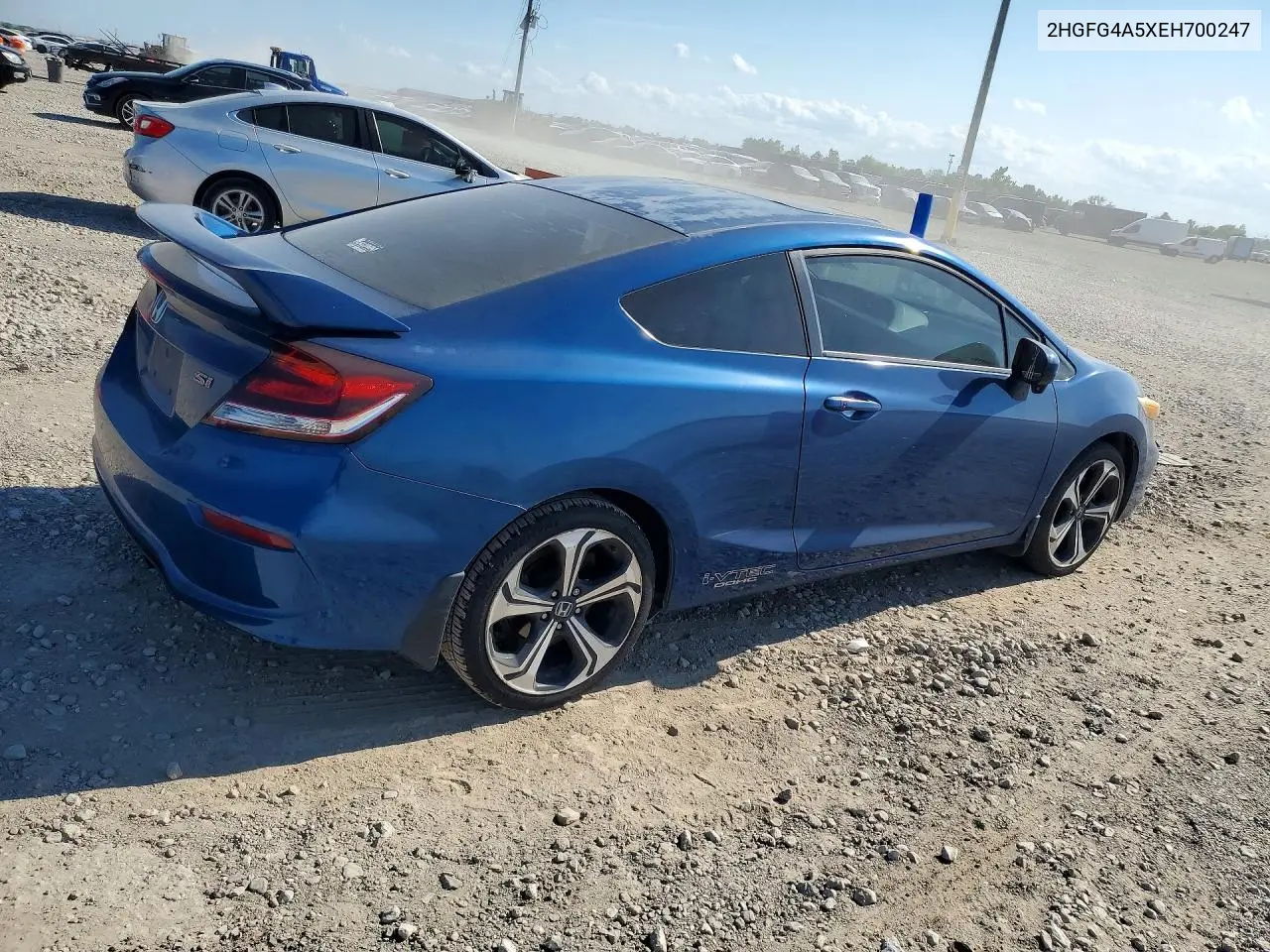 2014 HONDA CIVIC VIN 2HGFG4A5XEH700247 — фото 3