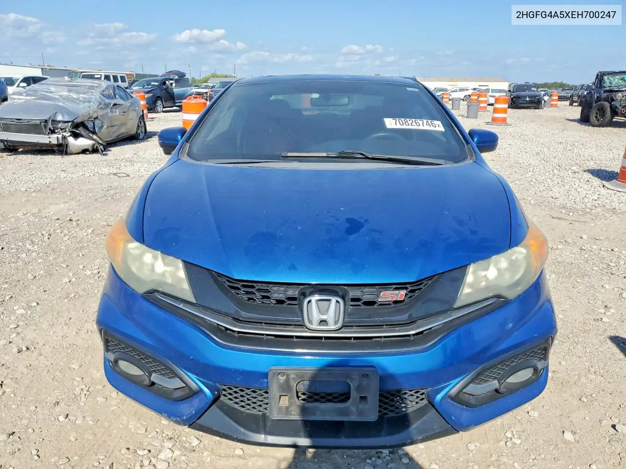 2014 HONDA CIVIC VIN 2HGFG4A5XEH700247 — фото 5