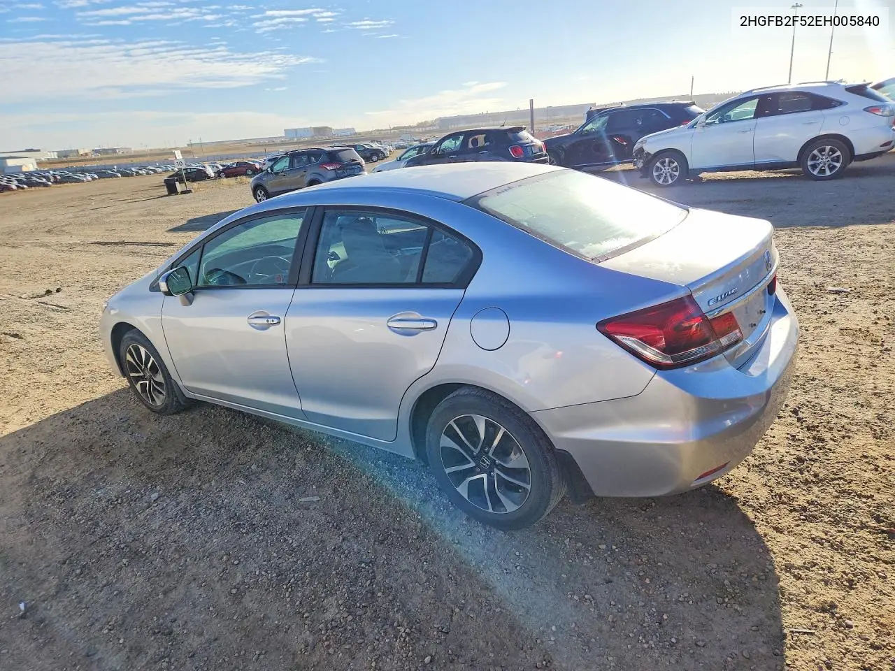 2014 HONDA CIVIC VIN 2HGFB2F52EH005840 — фото 2