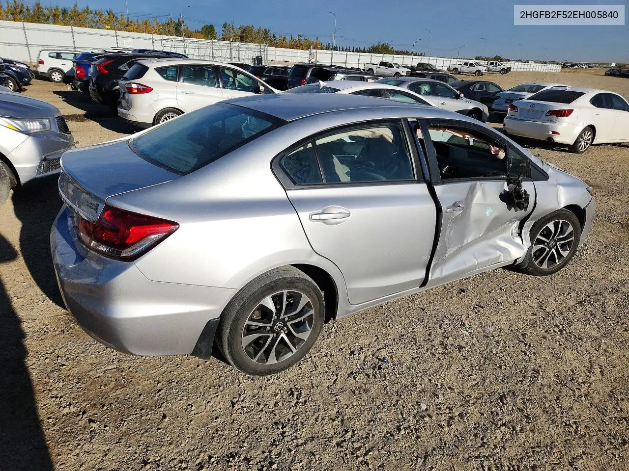 2014 HONDA CIVIC VIN 2HGFB2F52EH005840 — фото 3