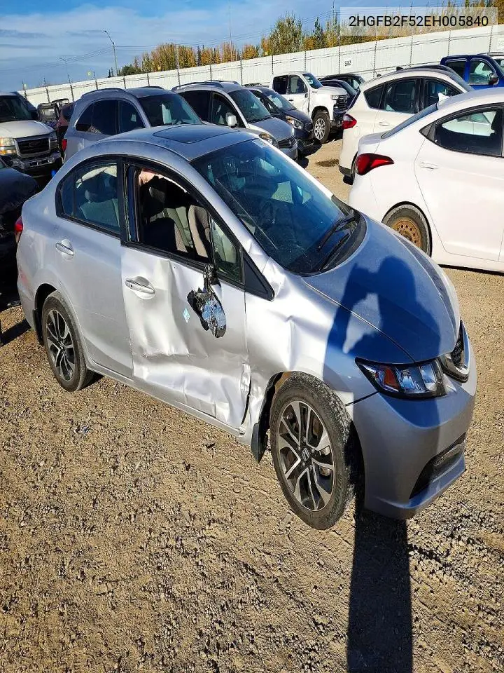 2014 HONDA CIVIC VIN 2HGFB2F52EH005840 — фото 4